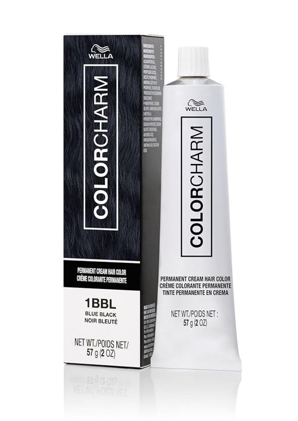 Wella Color Charm Permanent Crème Hair Color - 1BBL Blue Black