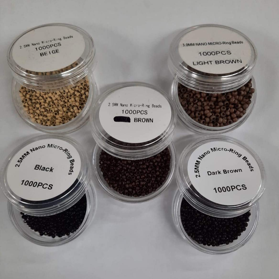 Natural Way 2.5mm Nano Loop & Lock Beads 1000 pcs