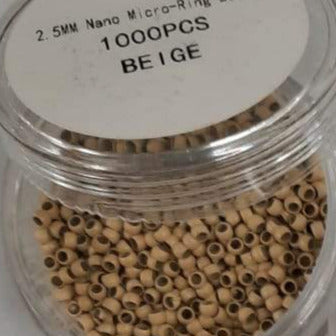 Natural Way 2.5mm Nano Loop & Lock Beads 1000 pcs