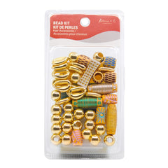 Wooden Hair Beads - Golden #91998