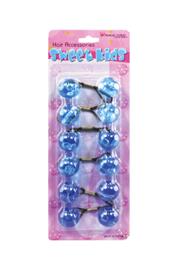 Sweet Kids Hair Baubles - Round #XL14 Crystal Blue Mix