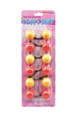 Sweet Kids Hair Baubles - Round #XL6 Orange/Yellow