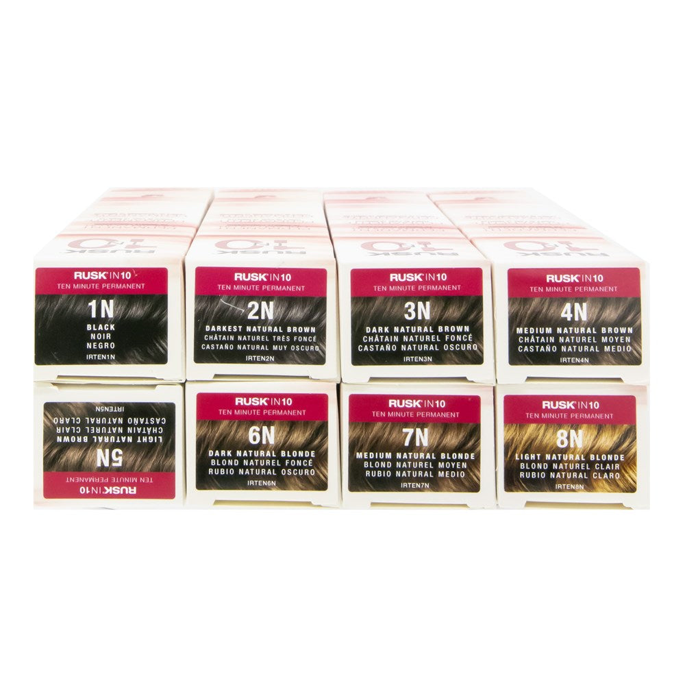 RUSK IN 10 Permanent Cream Color (3.4oz) - 1N