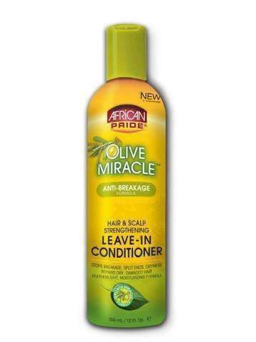 African Pride Olive Miracle Anti Breakage Leave In Conditioner 12oz