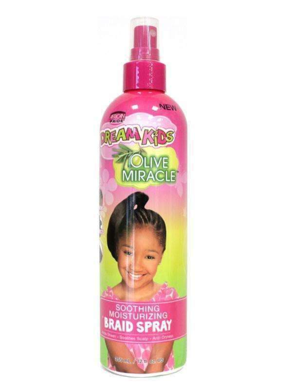 African Pride Dream Kids Olive Miracle Soothing Moisturizing Braid Spray