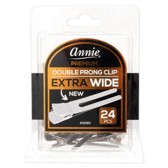 Annie Premium Large Double Prong Clips 24pcs #3090