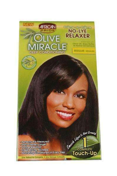 African Pride Olive Miracle No Lye Relaxer Touch-Up Kit - Regular