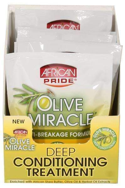 African Pride Olive Miracle Deep Conditioning Treatment Masque 8 Pack