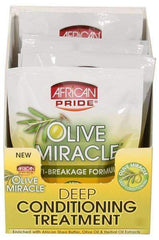 African Pride Olive Miracle Deep Conditioning Treatment Masque 8 Pack