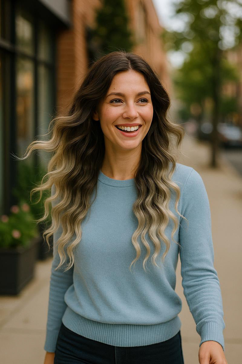 NANCY: Skin Lace Frontal Synthetic Wig