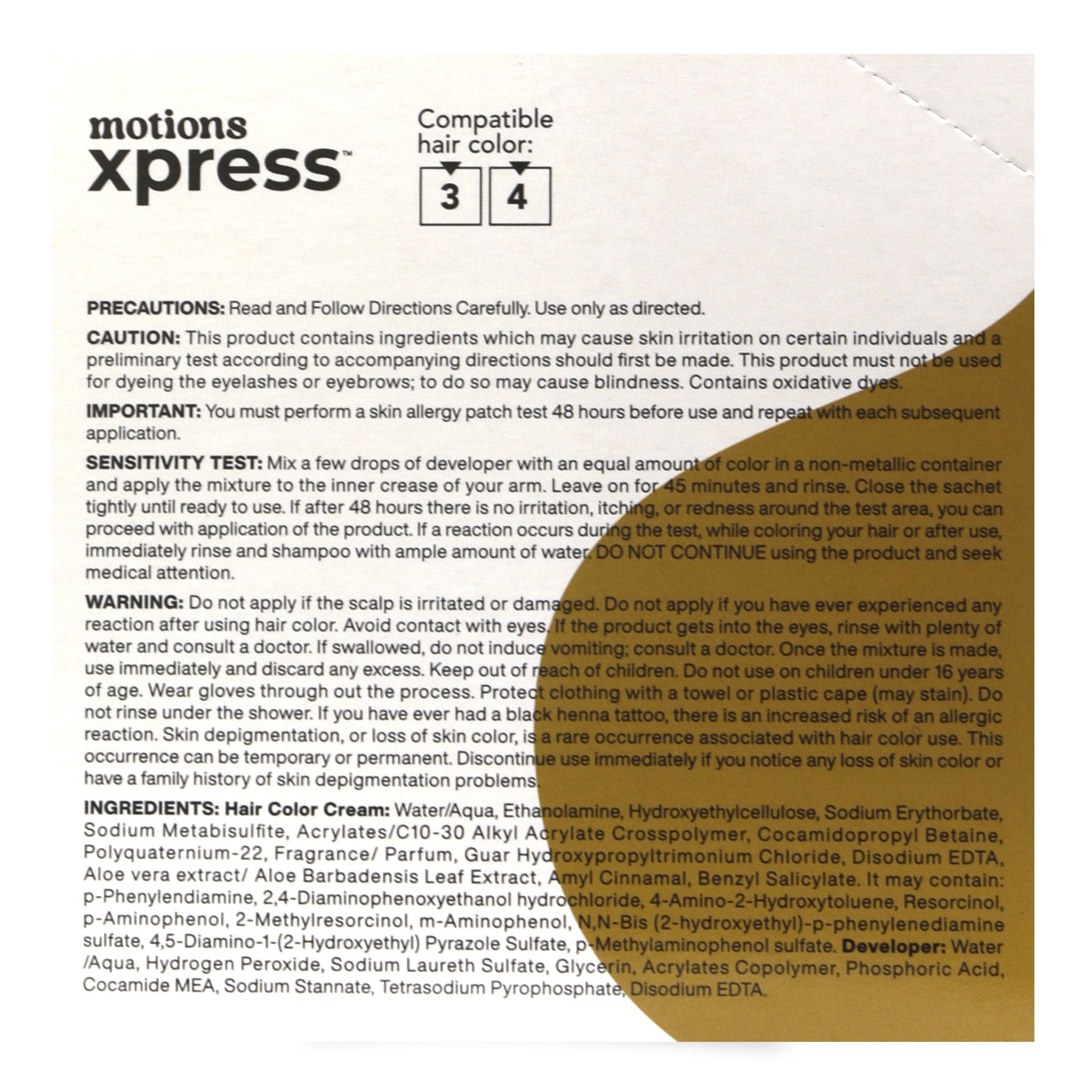MOTIONS Xpress Permanent Hair Color Shampoo (0.84oz)