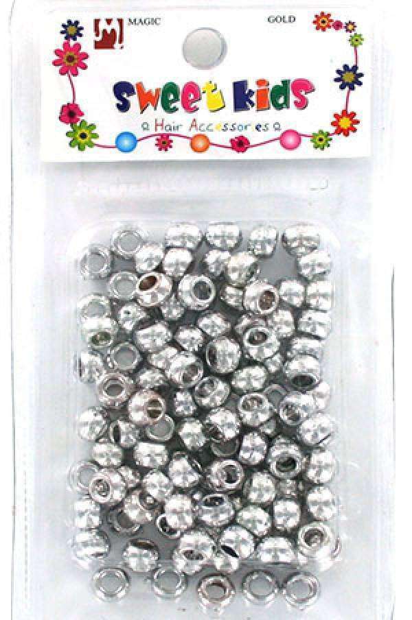 Sweet Kids Hair Beads - Silver #5040SL