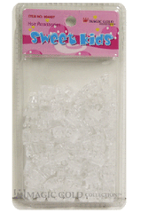 Sweet Kids Hair Beads - Clear Crowns #1987
