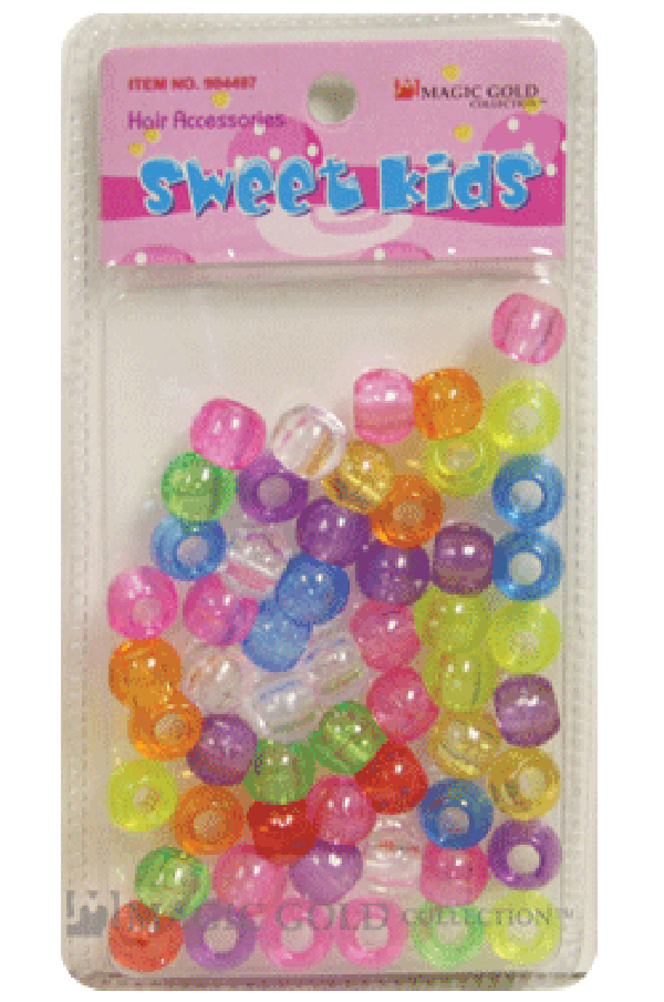 Sweet Kids Medium Hair Beads - Crystal Mix #1636