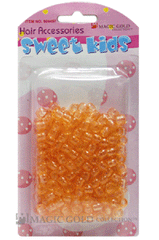 Sweet Kids Hair Beads - Peach Crystal #1615