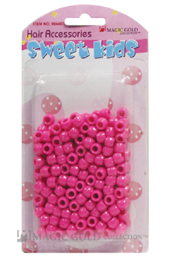Sweet Kids Hair Beads - Hot Pink #1617