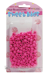 Sweet Kids Hair Beads - Hot Pink #1617