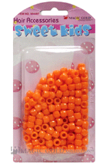 Sweet Kids Hair Beads - Orange #1622