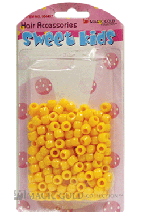 Sweet Kids Hair Beads - Yellow #1633