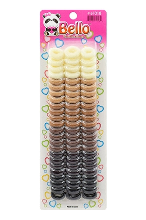 Bello O-Ring Small Ponytailers - Brown Assorted #61018