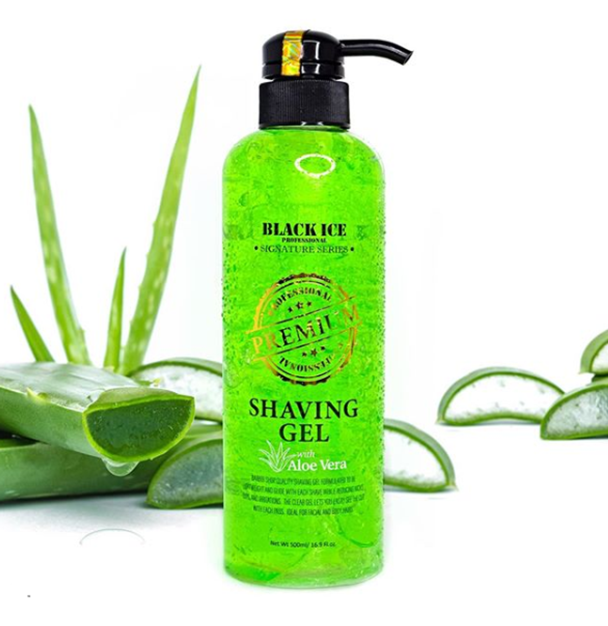 Black Ice Shaving Gel w/ Aloe Vera