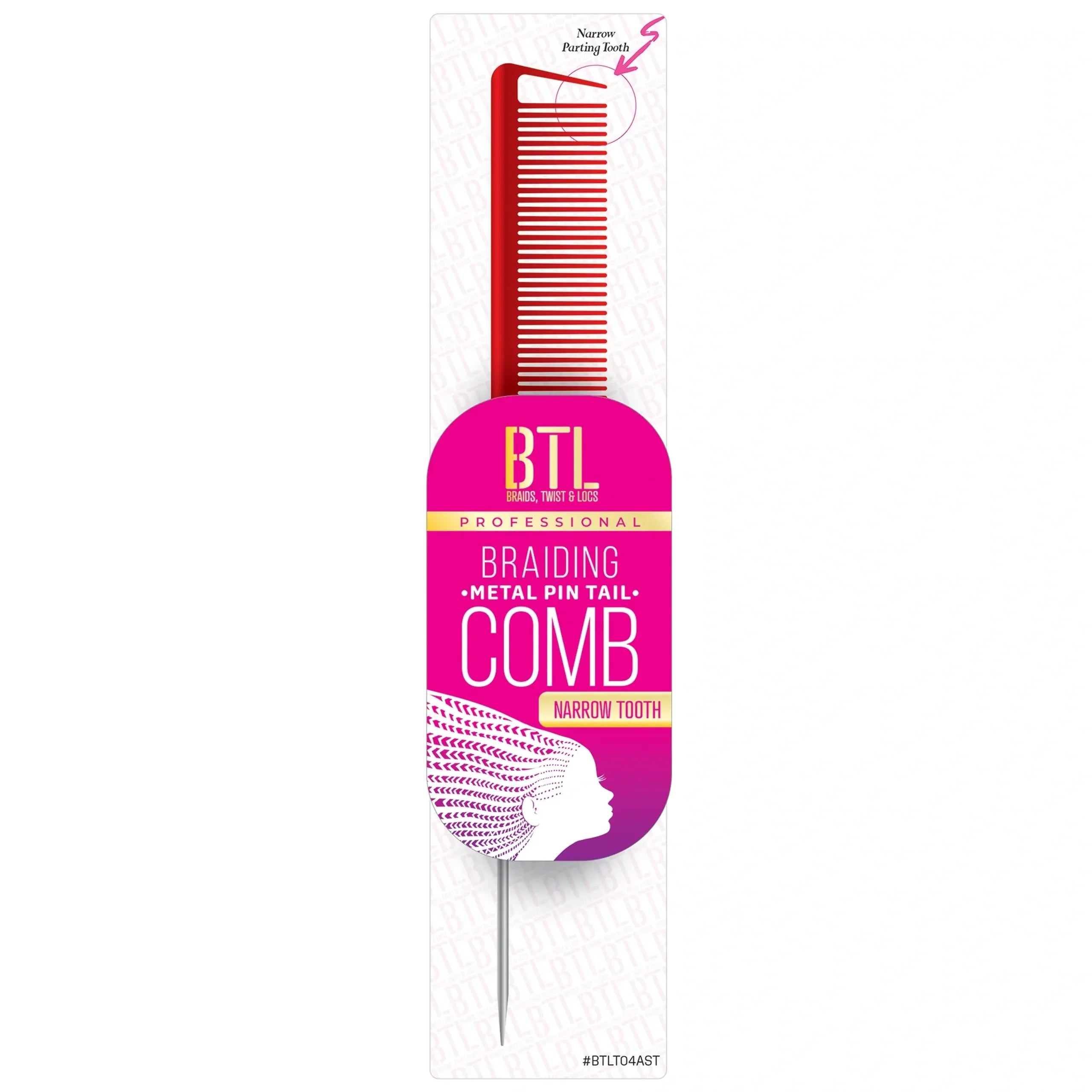 BTL Braiding Metal Pin Tail Fine Tooth Comb Assorted - Dollar Deals