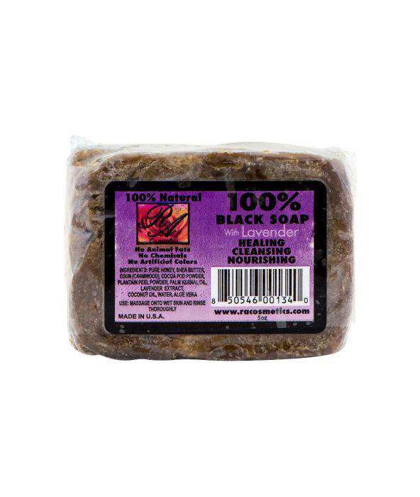 RA Cosmetics Black Soap Bar With Lavender