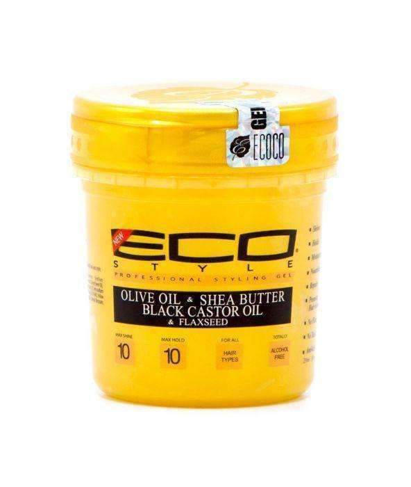 Eco Style Gold Olive Oil & Shea Butter Black Castor Oil & Flaxseed Styling Gel 8oz