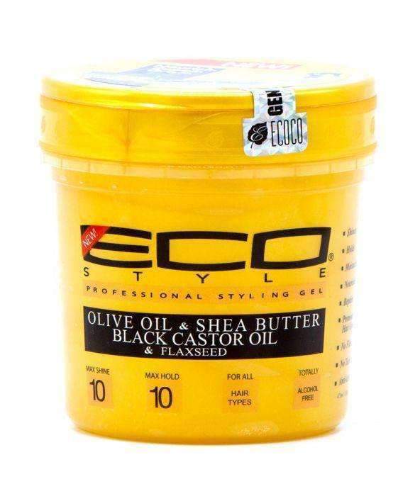 Eco Style Gold Olive Oil & Shea Butter Black Castor Oil & Flaxseed Styling Gel 16oz