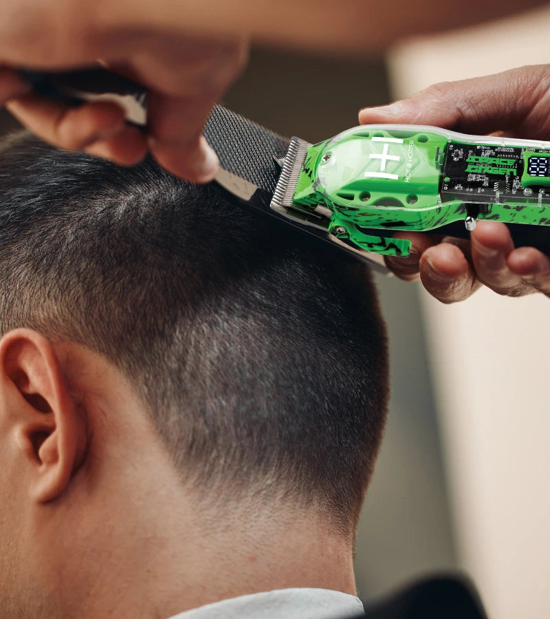 Hot & Hotter Professional Rechargeable Cordless Clippers - Space Green #5787