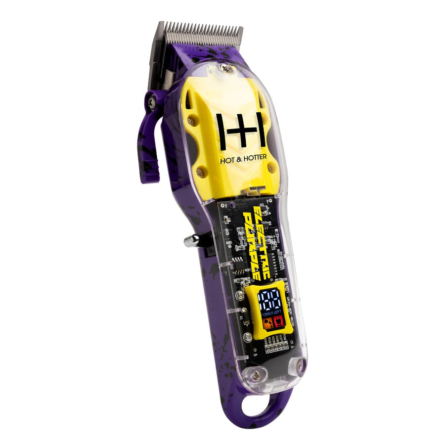 Hot & Hotter Professional Rechargeable Cordless Clippers - Electric Purple #5788