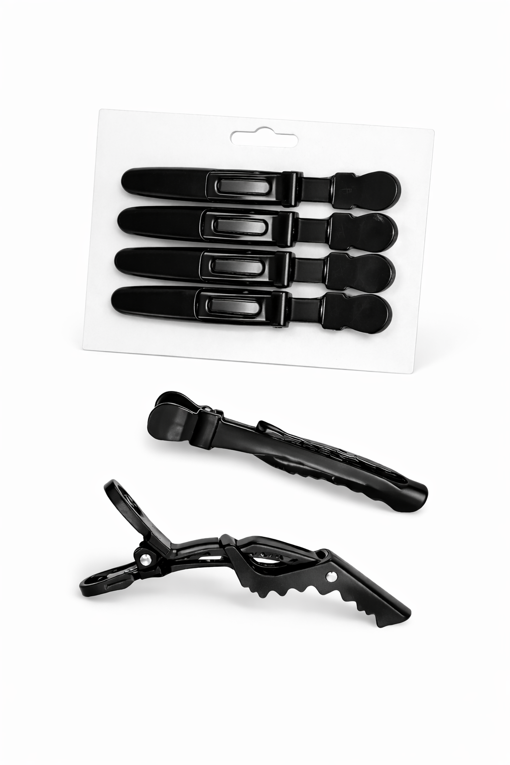 Hair Clips  – Professional Crocodile Clips for Hair Extensions & Wigs (6 PCS/Pack)