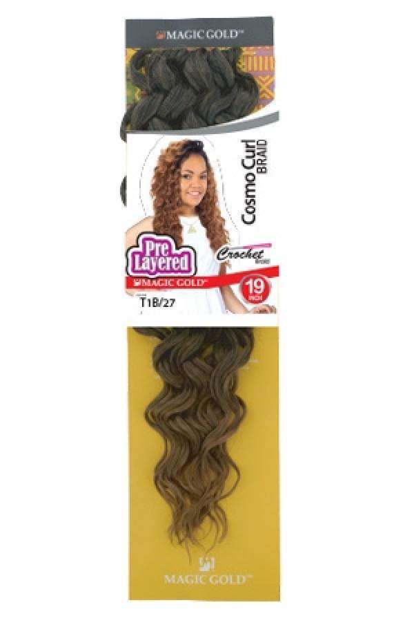 Magic Gold Pre Layered Cosmo Curl Braid 19"