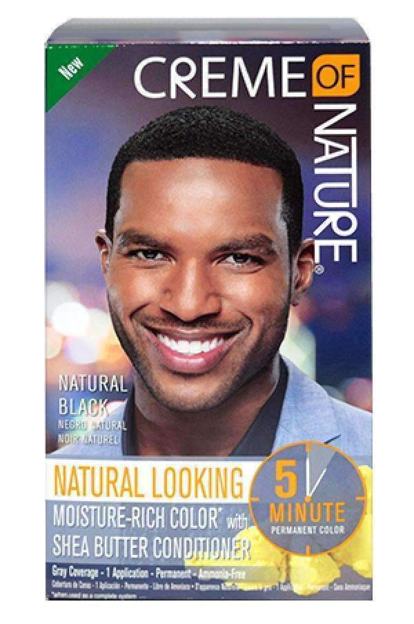 Creme Of Nature Men's Moisture Rich Liquid Hair Color - #1 Natural Black