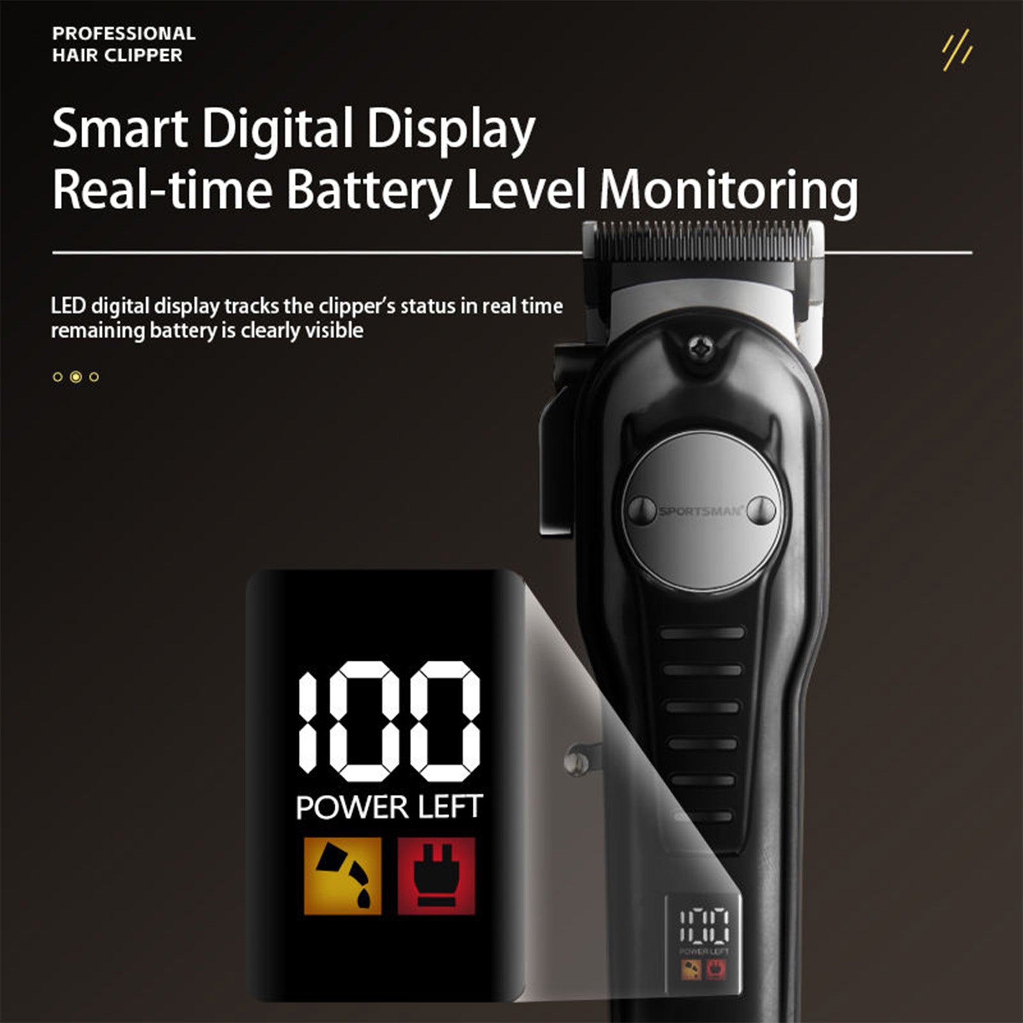 SPORTSMAN Professional Wireless Hair Clipper