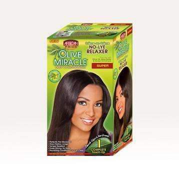 African Pride Olive Miracle No Lye Relaxer Touch-Up Kit - Super