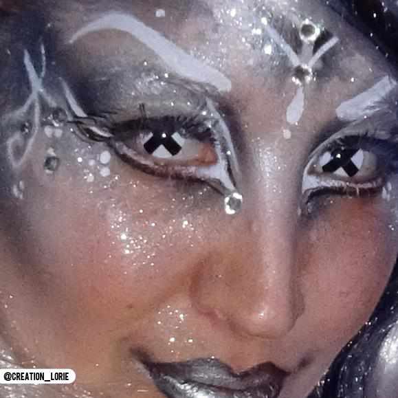 PRIMAL ® Deadman I - Black & White Colored Contacts