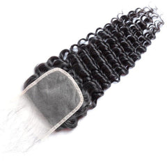 4X4 12A Virgin Lace Closure - Deep Wave