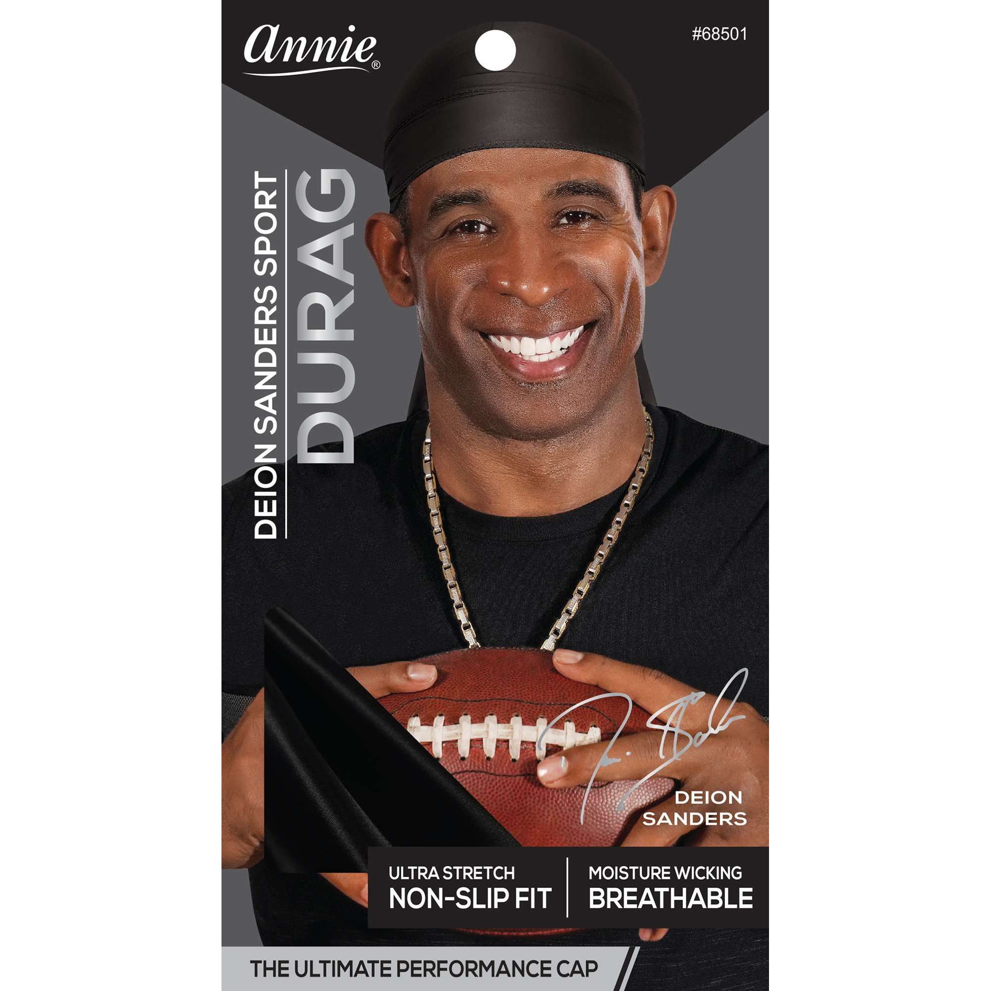 Annie Deion Sanders Sport Durag - Black #68501