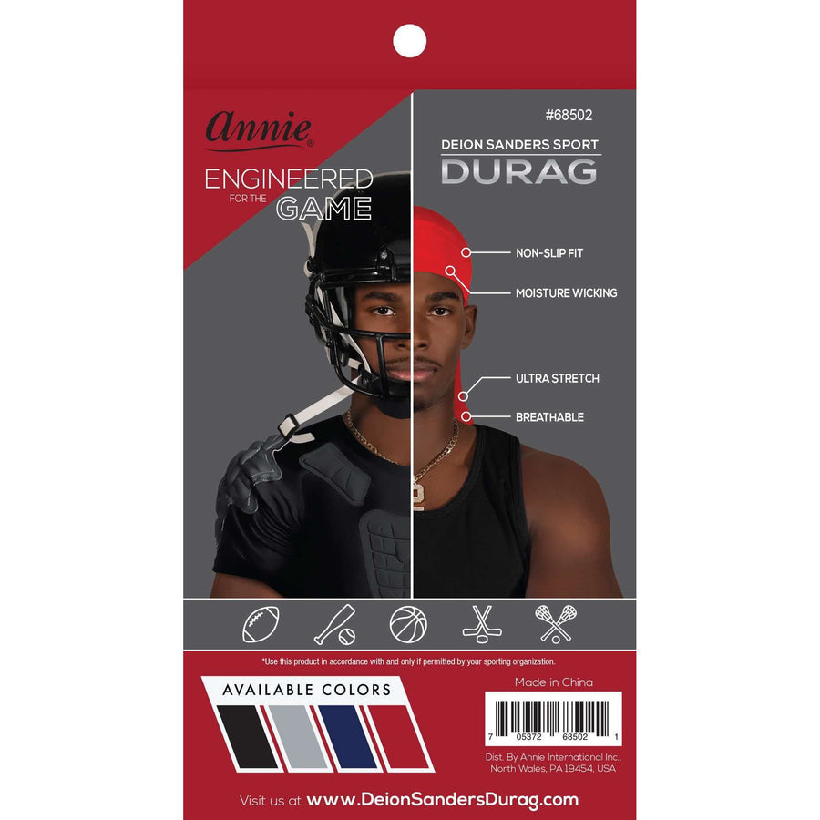 Annie Deion Sanders Sport Durag - Red #68502