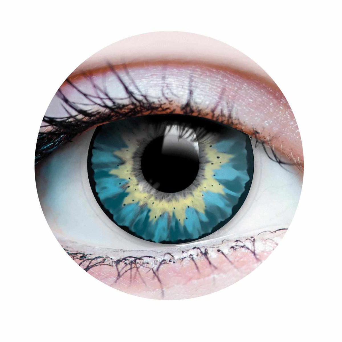 PRIMAL® Delightful Azure - Blue Colored Contacts