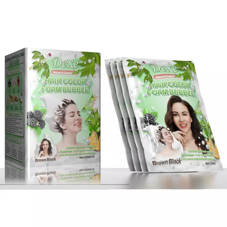 Dexe Color Foam Bubble Shampoo Packette Box