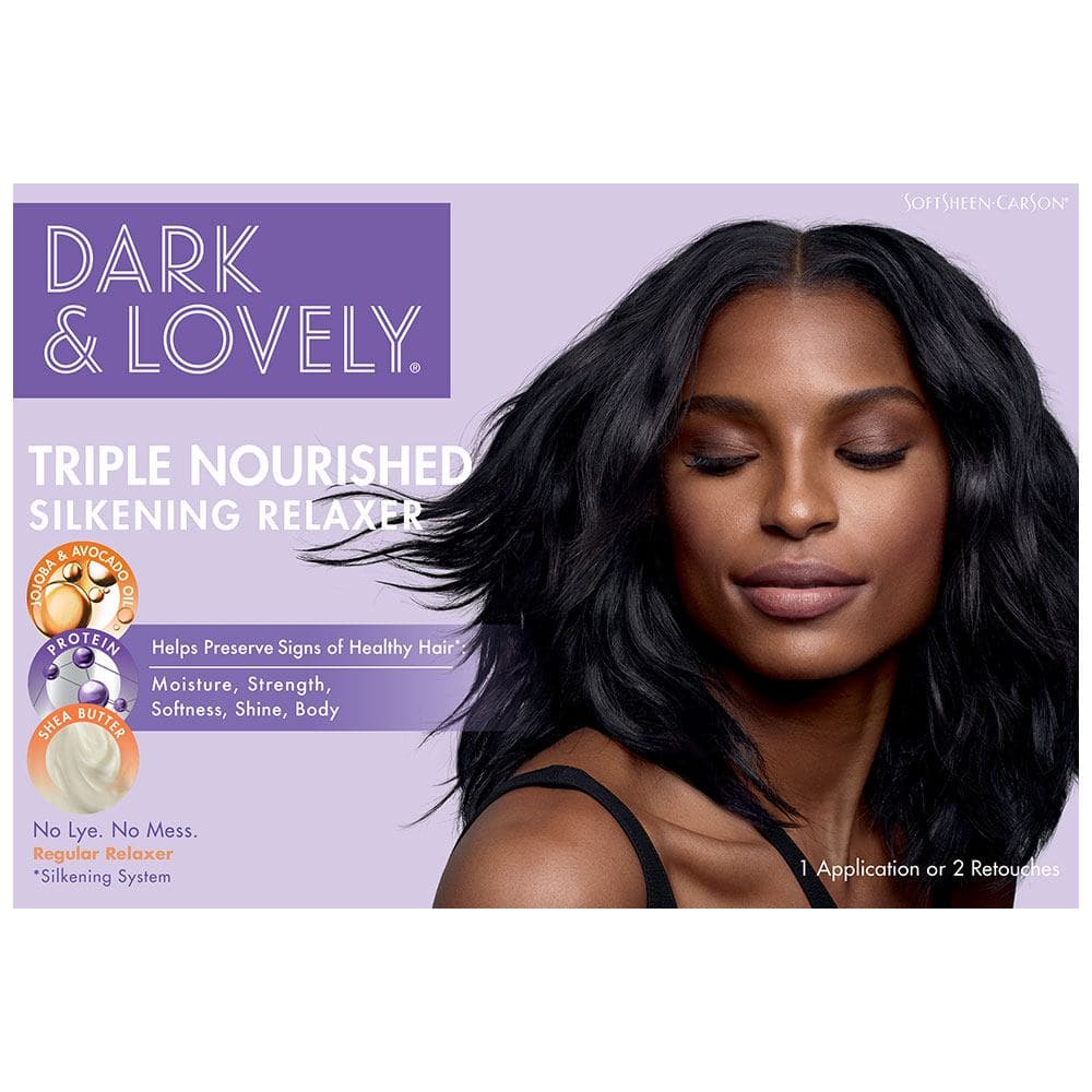 Dark & Lovely Triple Nourished Silkening No-Lye Relaxer - Regular