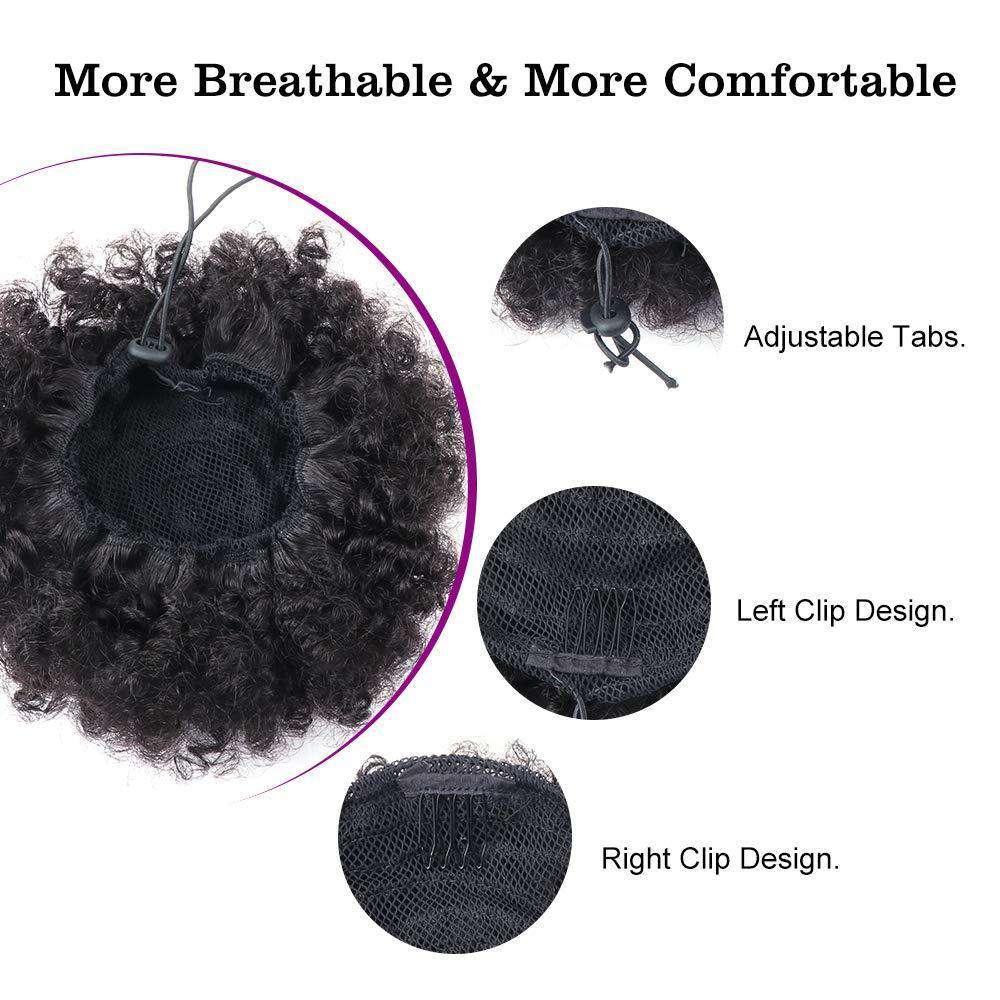 Magic Gold Afro WNT Ponytail  - S