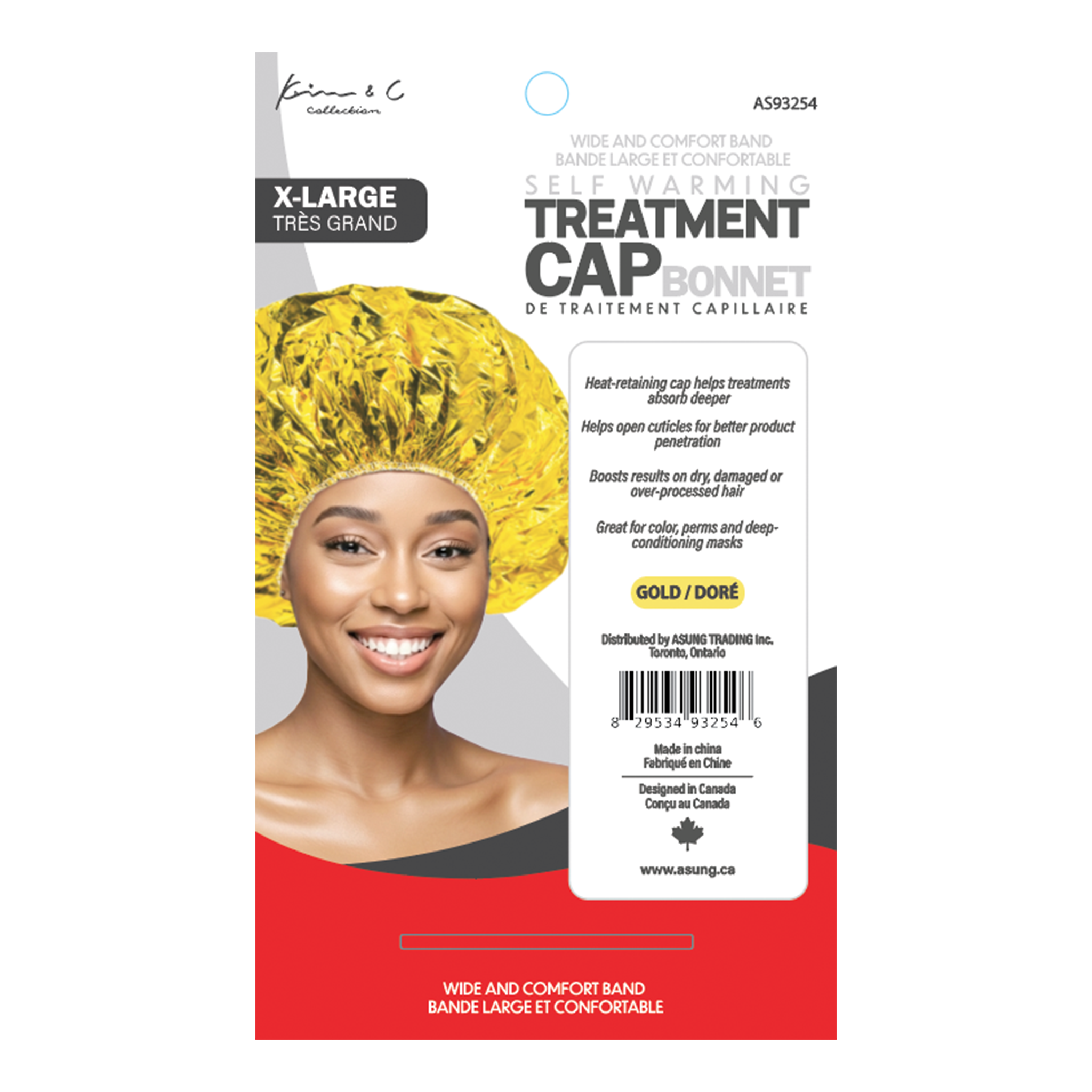 Kim & C Conditioning Treament Cap -Gold