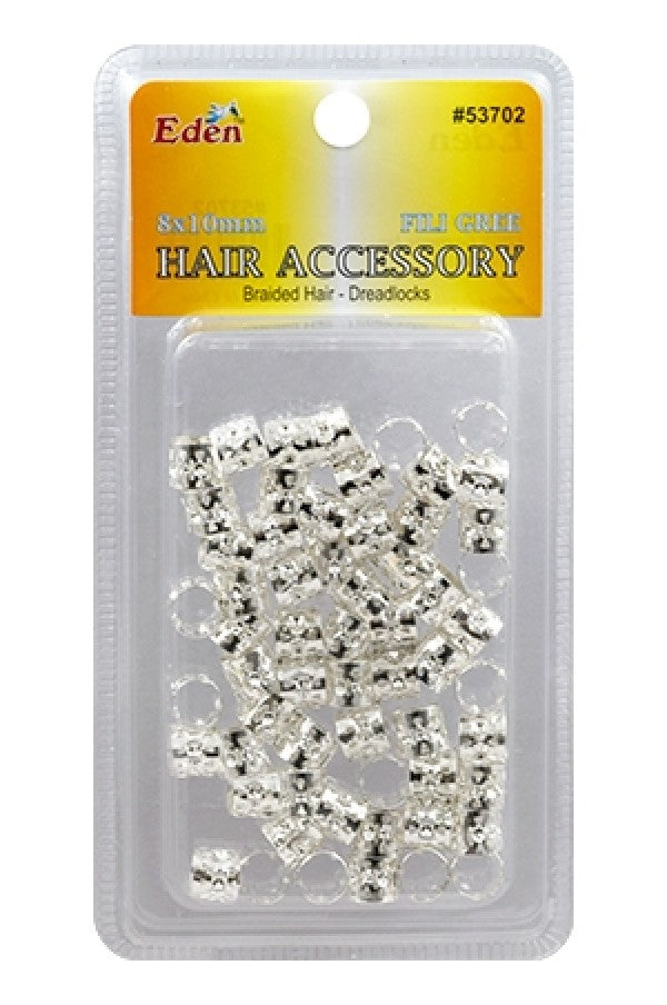 Eden Silver Filigree Tubes - 8x10mm #53702