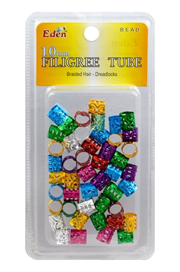 Eden Assorted Filigree Tubes - 10mm #53712