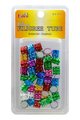 Eden Assorted Filigree Tubes - 12mm #53722