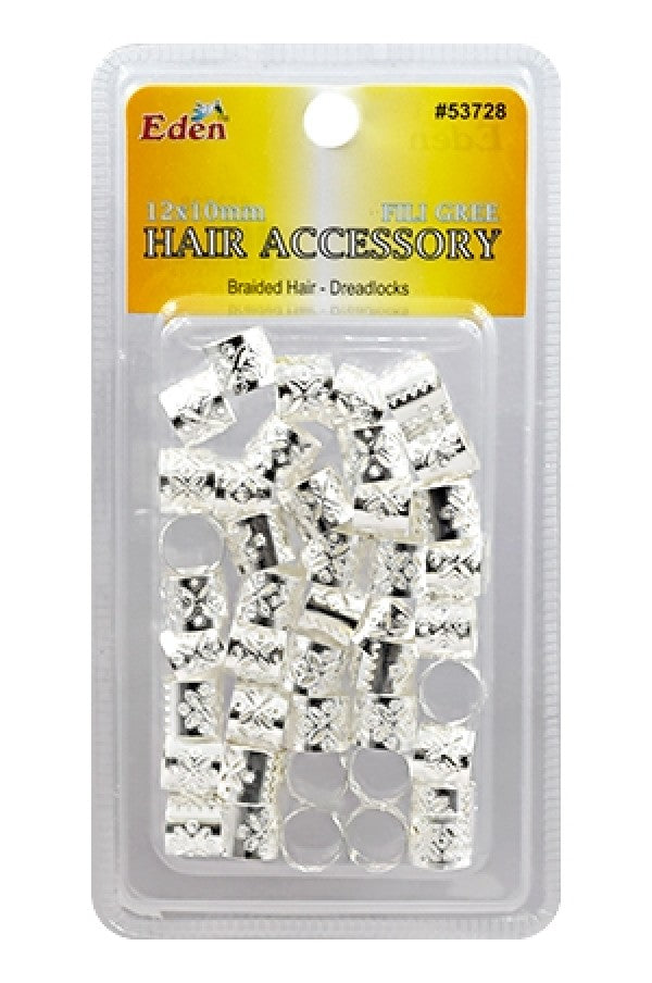 Eden Silver Filigree Tubes - 12x10mm #53728