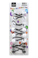 Eden Hair Baubles - Black, White & Clear #LB20M3